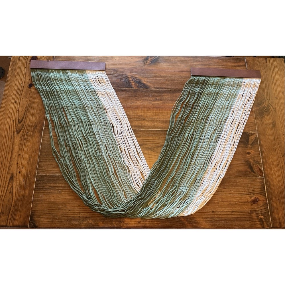 Large Ombre Macrame Wall Hanging - Dip Dyed Yarn Tapestry Decor
